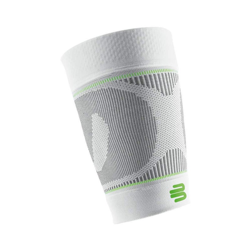 Bauerfeind Sports Compression Upper Leg Sleeves (1 Pair) - Thigh & HamstringCompression for Improved Blood Circulation & Recovery - Thigh Wrap for Quad Support (White, Medium/Short) - Image 1